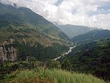 605 Looking Towards Chomrong From Chiule With Khumnu Khola Below